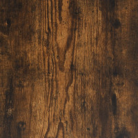Produktbild för Soffbord med hylla rökfärgad ek 100x51x40 cm konstruerat trä