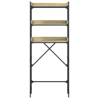 Produktbild för Tvättmaskinsskåp sonoma-ek 67x25x163 cm konstruerat trä