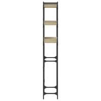 Produktbild för Tvättmaskinsskåp sonoma-ek 67x25x163 cm konstruerat trä