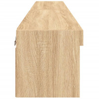 Produktbild för Tv-bänk med LED-belysning 2 st sonoma-ek 80x30x30 cm