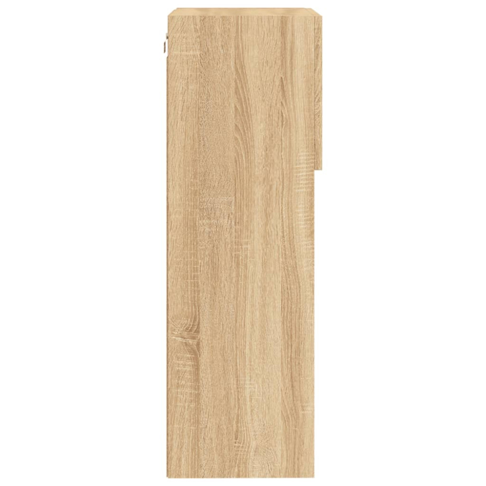 Produktbild för Tv-bänk med LED-belysning 2 st sonoma-ek 40,5x30x90 cm
