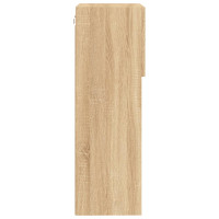 Produktbild för Tv-bänk med LED-belysning 2 st sonoma-ek 40,5x30x90 cm