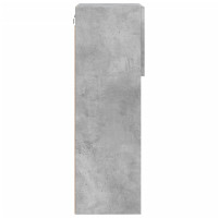 Produktbild för TV-bänk med LED-belysning 2 st betonggrå 40,5x30x90 cm