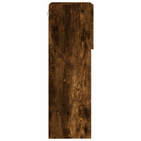Produktbild för Tv-bänk med LED-belysning 2 st rökfärgad ek 40,5x30x90 cm