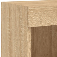 Produktbild för Tv-bänk med LED-belysning 2 st sonoma-ek 100x30x30 cm