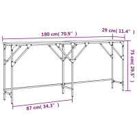 Produktbild för Avlastningsbord sonoma ek 180x29x75 cm konstruerat trä