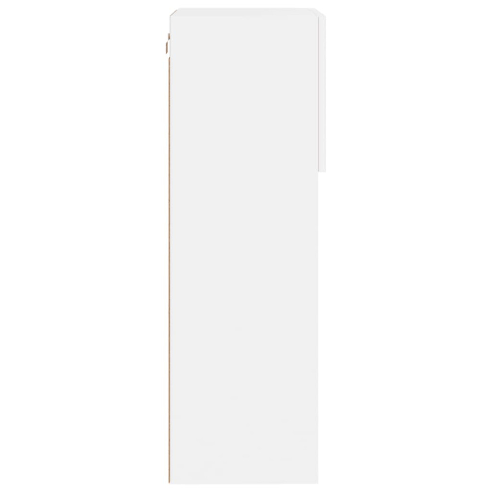 Produktbild för TV-bänk med LED-belysning 2 st vit 40,5x30x90 cm