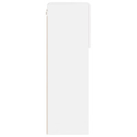 Produktbild för TV-bänk med LED-belysning 2 st vit 40,5x30x90 cm