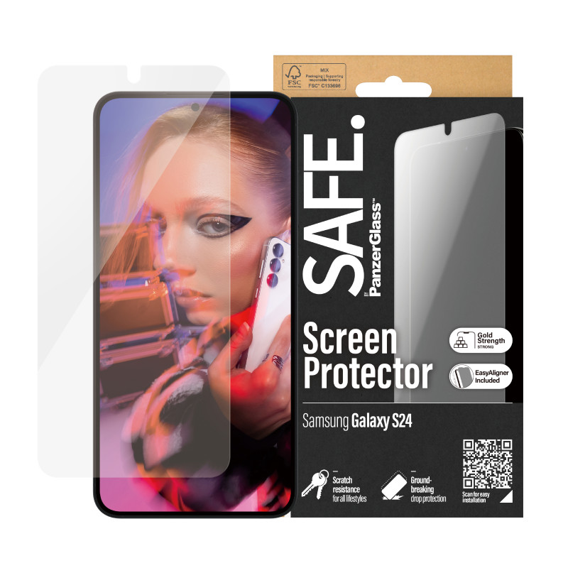 Produktbild för PanzerGlass SAFE95666 skärm- och baksidesskydd till mobiltelefon Genomskinligt skärmskydd Samsung 1 styck