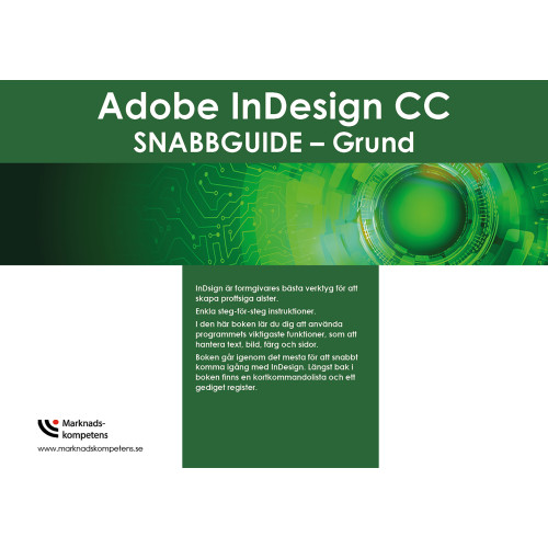 Jeanette Sténson Hallgren Adobe InDesign CC snabbguide - grund (bok, spiral)