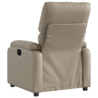 Produktbild för Elektrisk reclinerfåtölj cappuccino konstläder