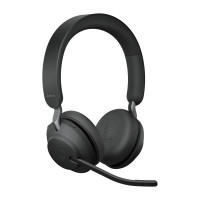 Produktbild för Jabra Evolve2 65, UC Stereo Headset Trådlös Huvudband Kontor/callcenter USB Type-C Bluetooth Svart