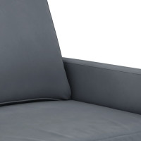 Produktbild för 2-sitssoffa mörkgrå 120 cm sammet