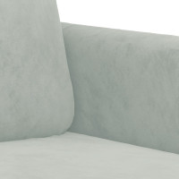 Produktbild för Fåtölj Ljusgrå 60 cm sammet