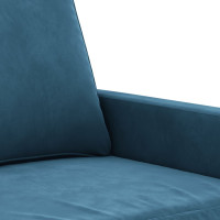 Produktbild för Fåtölj Blå 60 cm sammet