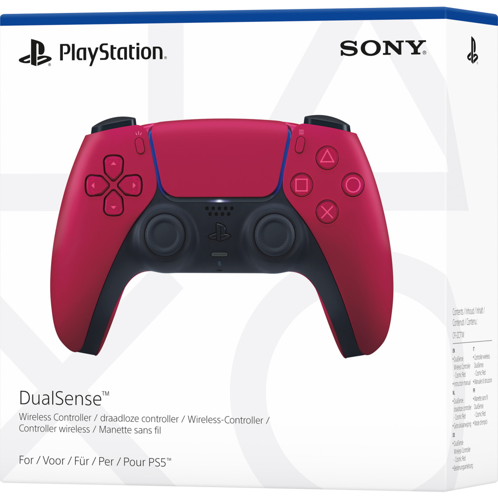 Produktbild för Sony DualSense V2 Röd Bluetooth/USB Spelplatta Analog / Digital Android, MAC, PC, PlayStation 5, iOS