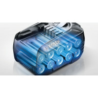 Produktbild för Bosch BSS81POW1 upprättstående dammsugare och elektrisk sopborste Batteri Torr Svart 5 Ah