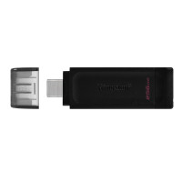 Produktbild för Kingston Technology DataTraveler 70 USB-sticka 256 GB USB Type-C 3.2 Gen 1 (3.1 Gen 1) Svart