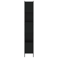 Produktbild för Bokhylla svart 72x28x172 cm konstruerat trä