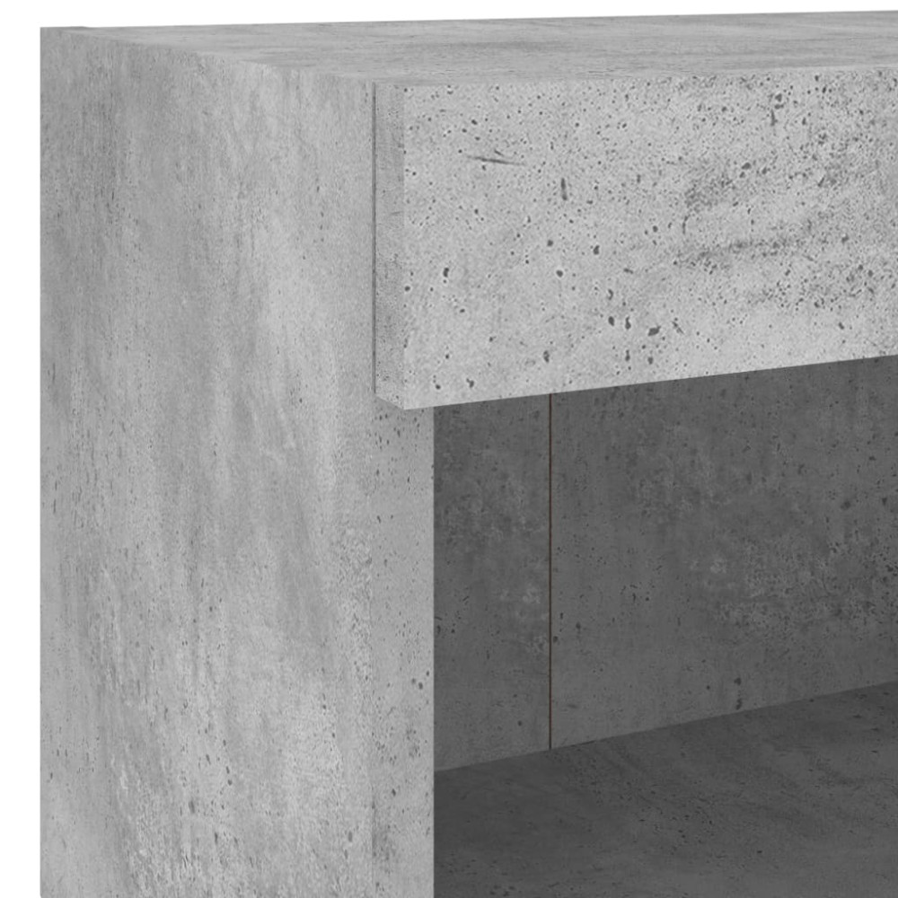 Produktbild för Tv-bänk 5 delar LED betonggrå konstruerat trä