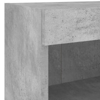 Produktbild för Tv-bänk 5 delar LED betonggrå konstruerat trä