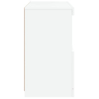 Produktbild för Skänk med LED-belysning vit 60x37x67 cm
