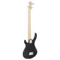 Produktbild för Elektrisk basgitarr för nybörjare med väska blå&svart 4/4 46"