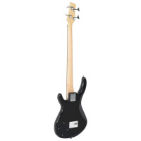 Produktbild för Elektrisk basgitarr för nybörjare med väska brun&svart 4/4 46"