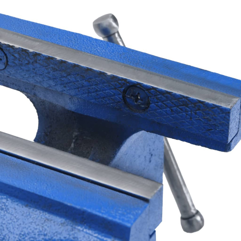Produktbild för Bänkskruvstycke blå 200 mm gjutjärn