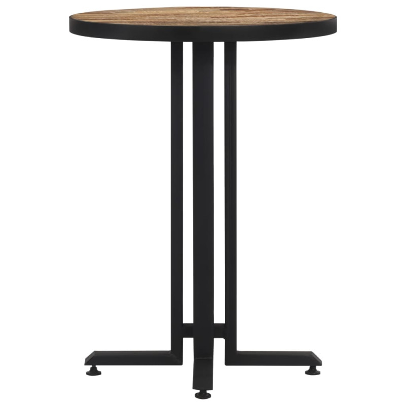 Produktbild för Cafébord runt Ø55x76 cm massiv återvunnen teak