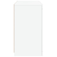 Produktbild för Skänk med LED-belysning vit 60,5x37x67 cm