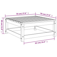 Produktbild för Trädgårdspall 70x70x30 cm massiv furu