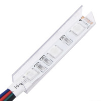 Produktbild för Skänk med LED-belysning vit 60,5x37x100 cm