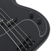 Miniatyr av produktbild för Elektrisk basgitarr för nybörjare med väska svart 4/4 46"