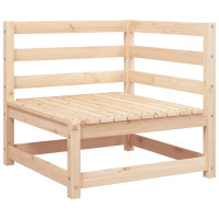 Produktbild för Trädgårdssoffa hörn 70x70x67 cm massiv furu