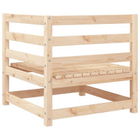 Produktbild för Trädgårdssoffa hörn 70x70x67 cm massiv furu