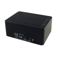 Miniatyr av produktbild för LC-Power LC-DOCK-U3-CR Dockningsstation för lagringsenhet USB 3.2 Gen 1 (3.1 Gen 1) Type-A Svart