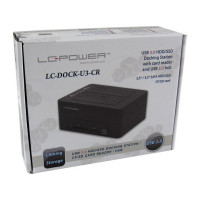 Miniatyr av produktbild för LC-Power LC-DOCK-U3-CR Dockningsstation för lagringsenhet USB 3.2 Gen 1 (3.1 Gen 1) Type-A Svart