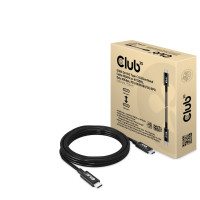 Produktbild för CLUB3D USB4 Gen3x2 Type-C Bi-Directional Cable 8K60Hz or 4K120Hz, Data 40Gbps, PD 240W(48V/5A) EPR M/M 3m / 9.84ft