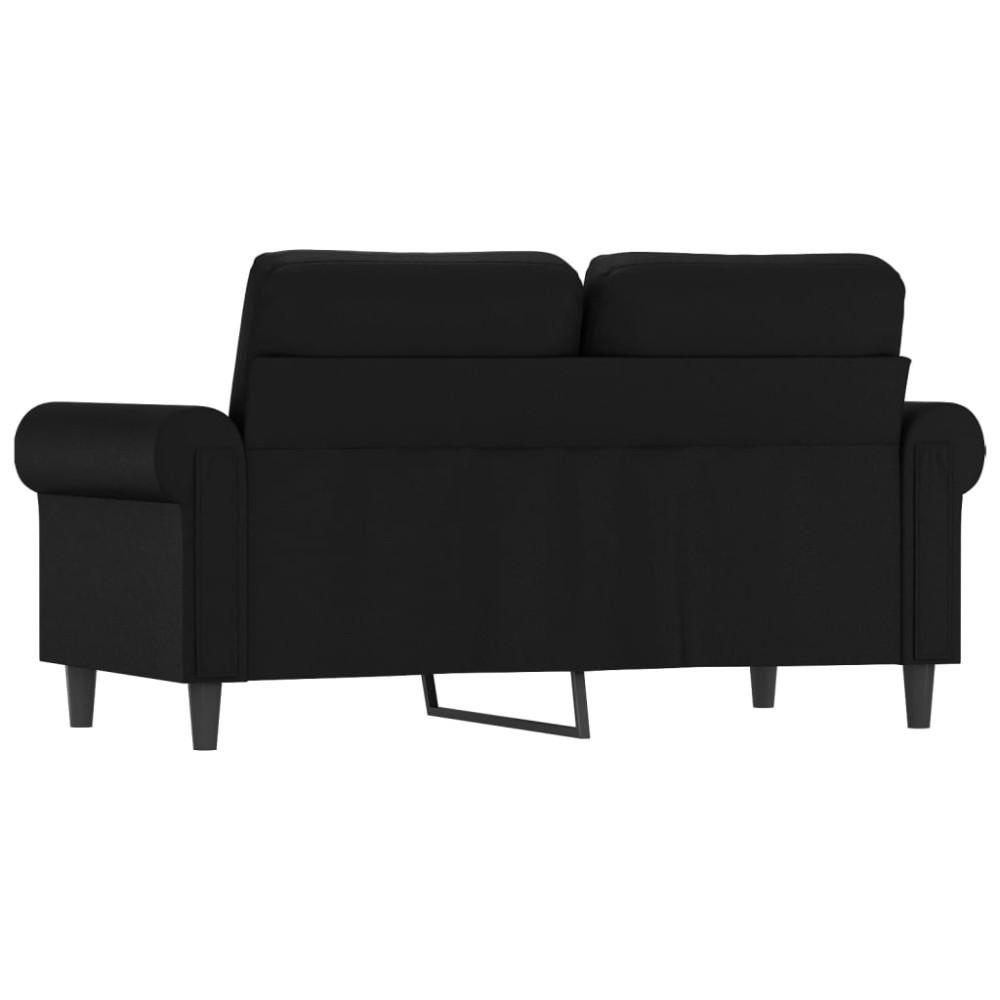 Produktbild för 2-sitssoffa svart 120 cm konstläder
