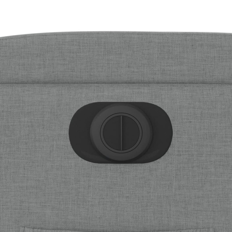 Produktbild för Elektrisk reclinerfåtölj med uppresningshjälp ljusgrå tyg