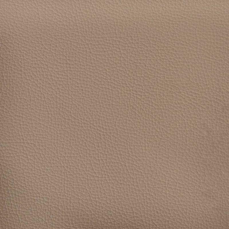 Produktbild för Fåtölj med fotpall Cappuccino 60 cm konstläder
