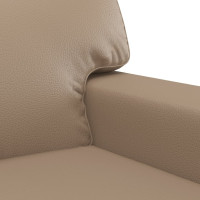 Produktbild för 2-sitssoffa cappuccino 140 cm konstläder
