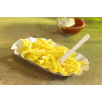 Produktbild för Tallrik PURE 105x175x30mm vit 250/fp