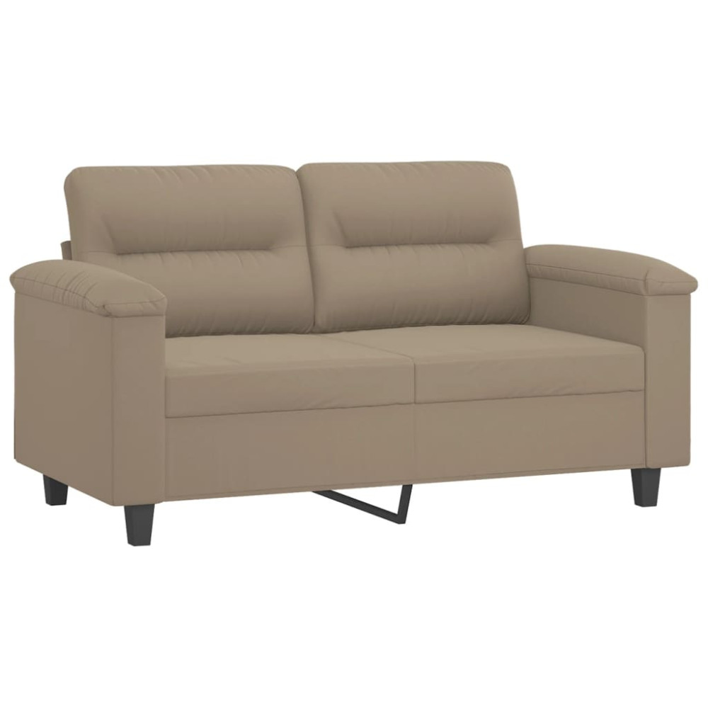 Produktbild för 2-sitssoffa taupe 120 cm mikrofibertyg