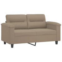 Produktbild för 2-sitssoffa taupe 120 cm mikrofibertyg