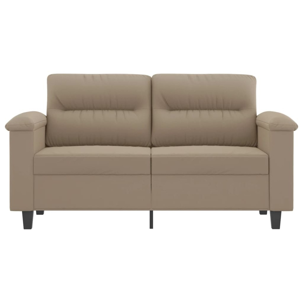 Produktbild för 2-sitssoffa taupe 120 cm mikrofibertyg