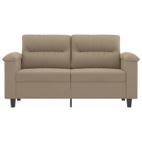 Produktbild för 2-sitssoffa taupe 120 cm mikrofibertyg