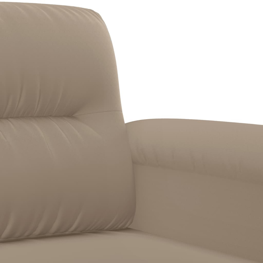 Produktbild för 2-sitssoffa taupe 120 cm mikrofibertyg
