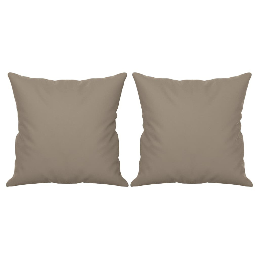 Produktbild för 3-sitssoffa med prydnadskuddar taupe 180 cm mikrofibertyg